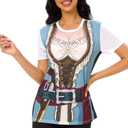 MISS FANTASY Pirate Shirt Women Men - Pirate Costume Outfits Halloween Unisex Adults (L)