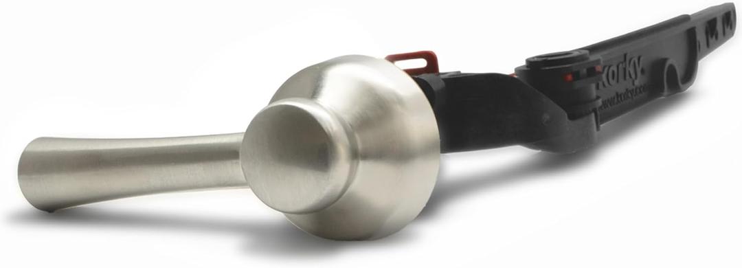 Korky Strong Arm Metal Toilet Handle and Lever - Universal to Fit Front, Angled, Side, Left, and Right Mount Toilets - Brushed Nickel, Simple Style, 6074BP