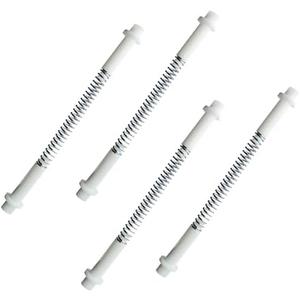 4 Sets K 5131 Steel and Nylon Storm Door Hinge Pin Kit, 8 Pcs Nylon Hinge Pins, 8 Pcs Bushing Caps, 4 Pcs Steel Springs, Screen & Storm Door Hing Pin Set Fit for Croft Storm Doors & Other Storm Door