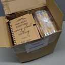 Kosiz 100 Pcs/ 50 Set Christian Gift Bulk Include Spiral Notebook and Bible Verse Ballpoint Pen Prayer Journal Easter Religious Gift for Church Members & Bible Study Groups Women Men Sunday School