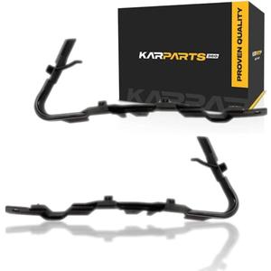 For Chrysler Town and Country 2008-2016 Bumper Cover Retainer Bracket Driver and Passenger Side | Pair | Front | Polypropylene Plastic | Replacement For CH1042120, CH1043120 | 5113137AA, 5113136AA