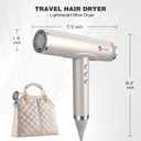 slopehill Professional Hair Dryer with Diffuser, Ionic Hair Dryer,Lightweight Compact Powerful & Fast Salon Blow Dryer with High Speed Brushless Motor, Travel Hairdryer, Women & Men (Ceramic, Stone)