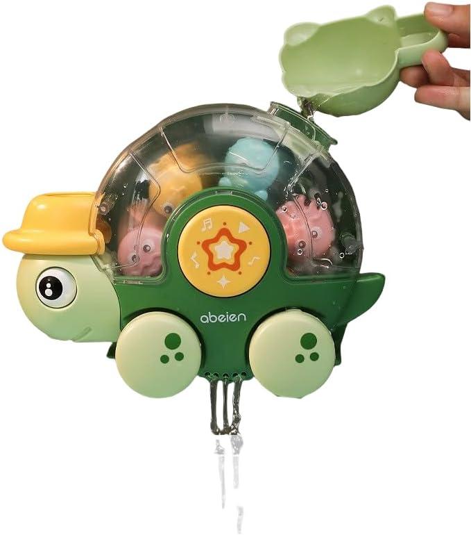 Turble Bath Toy, Toddler Bath Toys with Turtle Toddler Bathtub Bath Toys for Toddlers 1-3 4 5 6