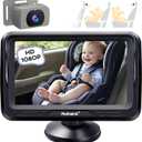 Rohent Baby Car Camera for Rear Facing Infant - 1080P HD, Easy Installation, 360 Adjustable, Night Vision, 150 Wide-Angle Lens, Perfect Match for Car Interiors, Ideal for Parents, Grandparents (Gray)