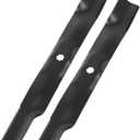 Lawn Mower Blades Replacement Part Number John Dee re 42 inch AM137327 AM141032 M154061 Compatible with D130 D110 D105 D125 102 105 115 E100 E110 E120 E130 X300 Z225 LA135 Z235, 2 Pack