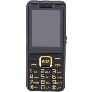 Yoidesu Senior Cell Phone Unlocked Big Phone for Elderly with 2.6 Inch HD Shatterproof Screen SOS Large Key Tactile Keys Flashlight Charging Dock (Black)