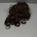 ALXNAN Claw Long Wavy Ponytail Extension,24 Inch Curly Pony Tail Clip in Hair Extensions for Women,Light Chestnut Brown Clip on Pony Tails Hair Extensions