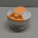 Manual Food Processor Vegetable Chopper, Portable Hand Pull String Garlic Mincer Onion Cutter for Veggies, Ginger, Fruits, Nuts, Herbs, etc.,500ml (White)