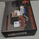 Car Roadside Emergency Kit with Battery Jumper Cables,Car Accessories for Men or Women,Automotive Safety Kit for Car,Vehicle, Truck or SUV,Gifts for Men or Him,Red (9 Pcs)