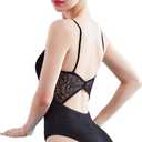 Daydance Camisole Dance Leotards for Women Cotton Spaghetti Straps Ballet Costumes (Small, Black 1)