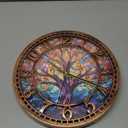 WANGIRO Tree of Life Wall Clock 12inch Silent Movement Non-Ticking Clock Precise Timekeeping Wall Clock Suitable for Living Rooms Bedrooms Offices Ideal for Home Decor Gifts Antique Copper