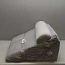 Bedluxe Wedge Pillow Headboard, 3PCS Orthopedic Bed Wedge Pillows Set for After Surgery, Adjustable Pillow Wedge for Acid Reflux & Back Pain Relief, Sleeping, Back Pillow for Bed Sitting Up, White/Grey (Adjustable 9&12 Inch + 1 Head Pillow)