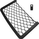 Luxshiny Car Trunk Organizer Net Pocket ABS Plastic Car Storage Bag for SUV RV and Boat Vehicle Interior Organizer Adjustable Straps for Easy Access 2 Pack