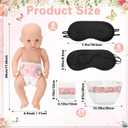 37 Pcs Baby Shower Diaper Changing Game Supplies Including Dolls Blindfold Diapers Cardboard Sign Baby Changing Diaper Race Game Set for Gender Reveal Party (Warmth)