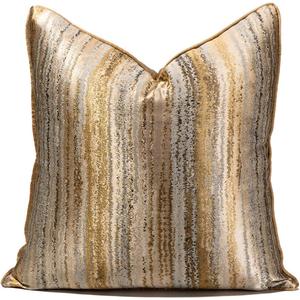 vctops Decorative Luxurious Throw Pillow Covers Square Cushion Cases Pillowcase for Bed Sofa Couch Chair Car Home Decor (Gold, 20"x20")