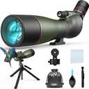 Gosky 25-75x85 High Powered Spotting Scope - Upgrade Spotting Angled Scopes with Tripod, Phone Adapter & Carrying Bag - BAK4 Waterproof Spotter Scope for Bird Watching Wildlife Scenery