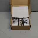 HIEMEY Matte Black Door Knobs Interior with Lock, Modern Privacy Rectangle Door Knob Door Handles for Bathroom Bedroom