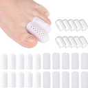 Silicone Toe Protector: Gel Anti-Friction Breathable Toe Finger Caps 30PCS Toenail Guard Covers for Women Men Foot Bunion, Corn, Blister, Pain, Callu Toenail Sleeve Pads