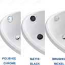 Tip-Toe Bath Tub Drain Trim Kit Set Assembly with Two-Hole Overflow Faceplate Stopper Plug Universal Fine Coarse Thread Screws Gasket Adapter for Bathroom Bathtub (Brushed Nickel)