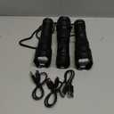 3Pack Rechargeable Flashlights High Lumens 9900FL, LED Flashlight Rechargeable with LCD Digital Display, 5Modes Adjustable Flash Light, Super Bright Flashlight Powerful, Tactical Flashlights for Home