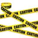 Premium Yellow Caution Tape Roll, 3 inch x 1000 feet, Ideal Use for Danger/Hazardous Areas/Crime Scene Halloween Party Decorations (3-Pack)