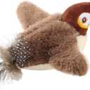 Chirping Bird Cat Toy - Interactive Flapping Bird Cat Toy for Indoor Cats, Simulated Rechargeable Flappy Sparrow with Catnip Pouch