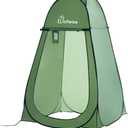 WolfWise Portable Pop Up Privacy Shower Tent, Spacious Changing Room, Dressing Room, Sun Sunshade Canopy Outdoor Rain Shelter, Backpack Privacy Shelters for Camping, Hiking, Beach, Toilet, Green