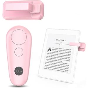 Remote Control Page Turner for Kindle Paperwhite Scribe Oasis Kobo Accessories, Clicker Page Turner for iPhone, iPad, Android Tablets Reading Camera Video Record Remote Triggers