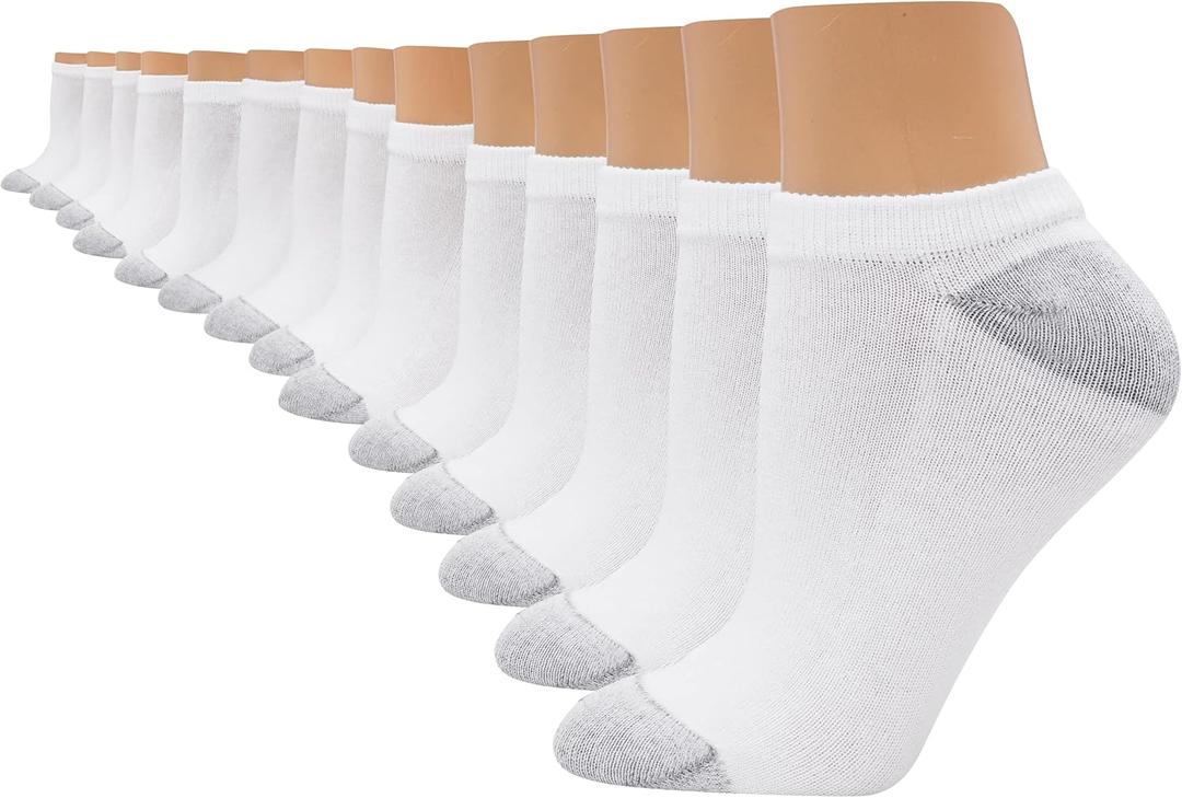 Hanes Women's Cool Comfort No-Show Socks, Moisture-Wicking Socks, 14-Pack (8-12)