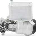 A-Premium Engine Oil Filter Housing Adapter Assembly [with Gasket Kit] - Compatible with Volvo Vehicles - 2008-2016 - XC60, XC90, S60, XC70, S80, V60, V70-3.0L 3.2L