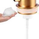 Upgrade Your Soap Dispenser with LALA DOLCE Rust-Proof Gold Plastic Pump Replacement - Wide Mouth Dispensers (Gold, Foam Pump)