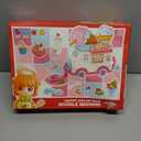 Ice Cream Dining Car Play Color Dough Set with Fun Ice Cream Maker, Noodle Machine, 3 Tools Kit and 10 Doughs, Creative Kitchen Creation Arts and Crafts Dough Set for Kids 3+