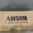 AWSUM Inflatable Floating Dock,6ft Air Platform Island for Water Activities