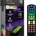GE Color Select Backlit Buttons Universal Remote Control, Samsung TV Remote Control Replacement, Samsung Remote Control for Smart TV, Roku Remote Replacement, Vizio, LG TV, Sony, 4-Device, Black 44220