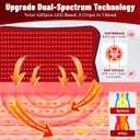 Red Light Therapy for Body, 31.5'' 24'' Eligible Red Light Therapy Pad, Dual Chip Grade 420 LEDs 660nm & 850nm Light Therapy Mat with Timer Remote Control