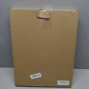 Coffee Table Tray - Large Ottoman Tray for Living Room - Wood Serving Tray with 2 Sets of Handles - Wooden Tray for Coffee Table, 4 Round Coasters Included, White