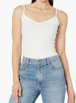 Amazon Essentials Women's Slim-Fit Knit V-Neck Layering Cami, Small