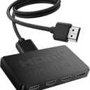 NEWCARE HDMI Splitter 1 in 4 Out Support Mirror 1 Source Screen to 4 HDM-I Display Devices(Not Extend), 4 Port Hdmi Splitters for 3D,1080P, UHD TV(Not Include HDMI Cable)