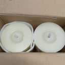 Flameless Flickering 4" x8" Real Wax Ivory Remote Candles with Candle Grease, Pack of 2 Timer LED Battery Operated Fake Warm Light Pillar Candles for Home, Banquet, Ceremony Decoration
