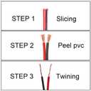 16Gauge 200FT Electrical Wire Cable 2 Conductors Red Black Cable Hookup LED Lighting Strips Flexible Wire Extension Cord 16AWG Copper Clad Aluminum Copper Wire 12V/24V DC 61M