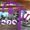 Shrdaepe Massage Trigger Point Cane, Muscle Release Tool Self Massage Hook Cane, Handheld Back, Neck, Shoulder, Leg and Feet Massager Rod, Body Deep Tissue Gifts for Men & Women, Purple