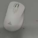 SOLAKAKA SM66 White Silent Wireless Mouse, Dual Mode(BT/2.4G) Computer Mouse for Laptop/PC/Mac