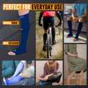 Doc Miller Open Toe Compression Socks for Women & Men 30-40 mmHg Knee High, Toeless Design for Circulation Support, Swelling Relief, Varicose Veins, Breathable Fit for Travel, Work, Daily Wear, 1 Pair