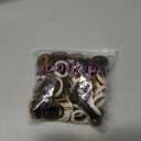 100 Pack Nylon Small Hair Ties Seamless Ponytail Holder Toddlers Baby Girls' Hair Elastics (Coffee Shade)