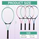 16 Pcs Tennis Rackets for Adult Recreational 8 Players 27" Tennis Racquet Bulk Lightweight Tennis Racket with 8 Tennis Balls for Training Beginners with Overgrips Carry Bag