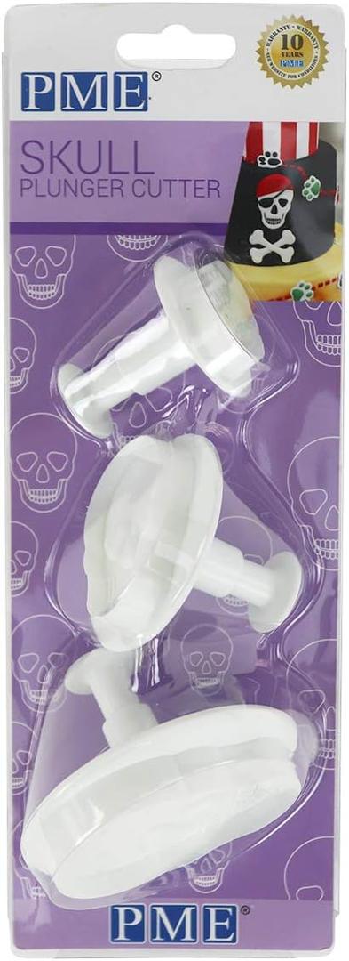 PME SKU202 Novelty Plunger Cutters-Skull Set of 3