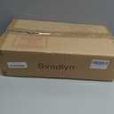 Christmas Swag Pre-Lit Artificial Christmas Teardrop with Red Poinsettia Flower Golden Pine Cones Berries and Ball Ornaments Holiday Winter Decorations for Door Wall Mantel