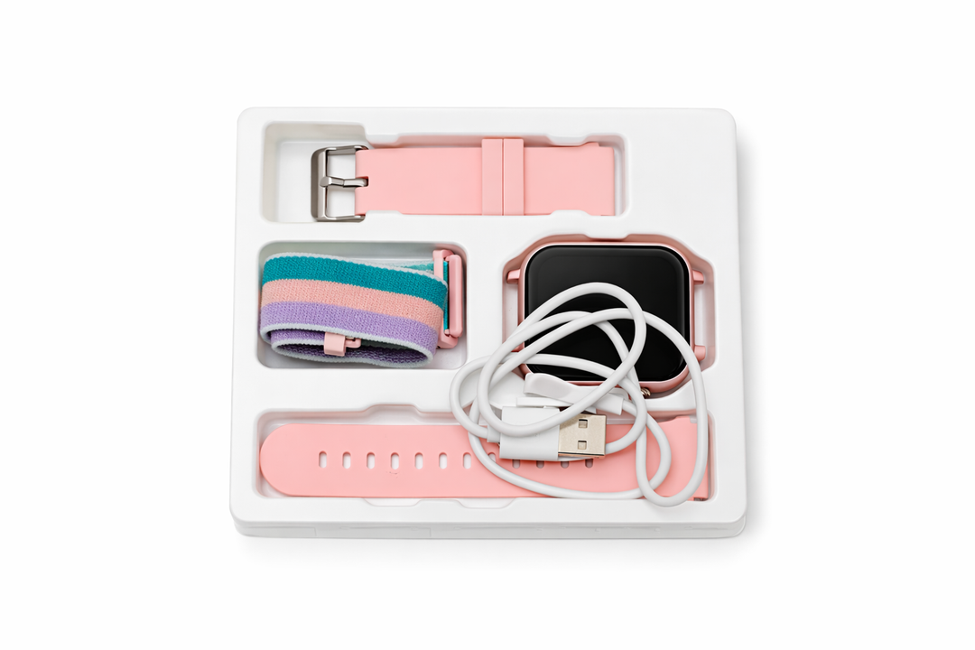 4G Kids Smart Watch GPS Tracker, Smartwatch for Kid with Video Calling, Voice Chat, Class Mode, SOS , Pedometer, Alarm, Games, SIM Card HD Touch Screen Phone Watch Gift for 412 Girls Boys, Pink