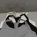 Hanes Women's Racerback Cotton T-Back Bralette (3 Pack) (XX-Large)