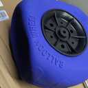 Foldable Storage Wagon with 4 Balloon Wheels, Rear 13 Inch & Front 7 Inch Beach Tires (Pump Included) - Blue